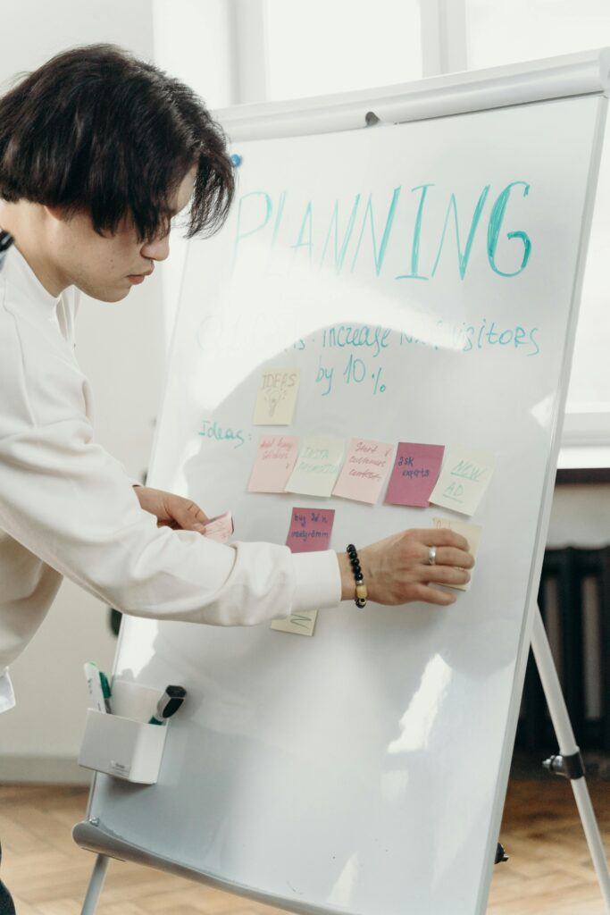 Man in White Long Sleeve Sweater